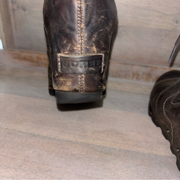 Sorel Women's Joan of Arctic Wedge II Women’s Brown Leather Lace Up Boots Sz‎ 8 - Picture 9 of 16